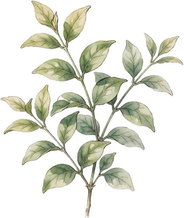 Botanical illustration of Arabian Jasmine