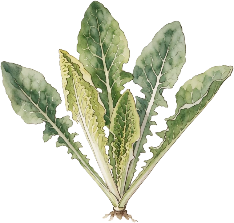 Botanical illustration of Endive & Escarole