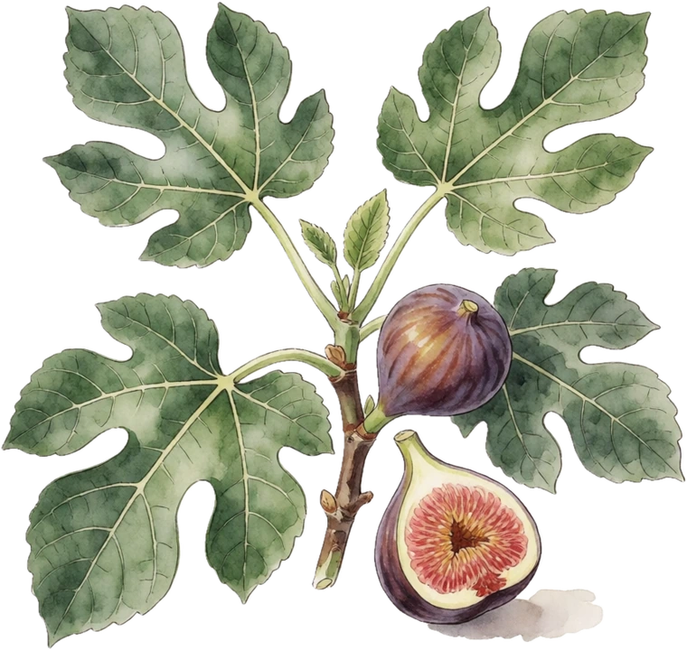 Botanical illustration of Fig