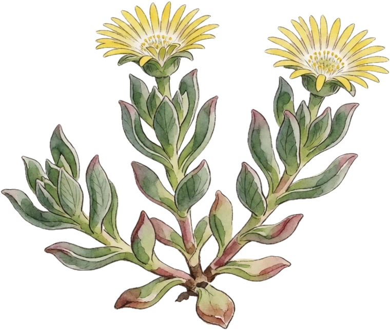 Botanical illustration of Hardy Ice Plant