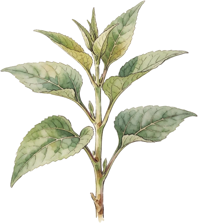 Botanical illustration of Jerusalem Artichoke