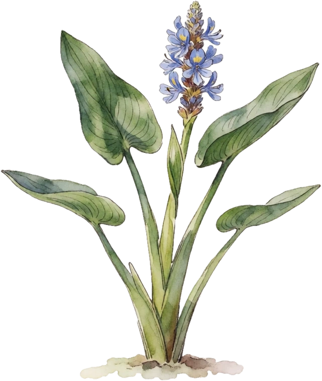 Botanical illustration of Pickerelweed