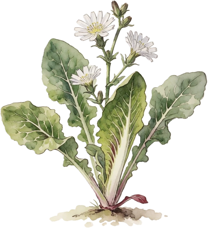 Botanical illustration of Radicchio