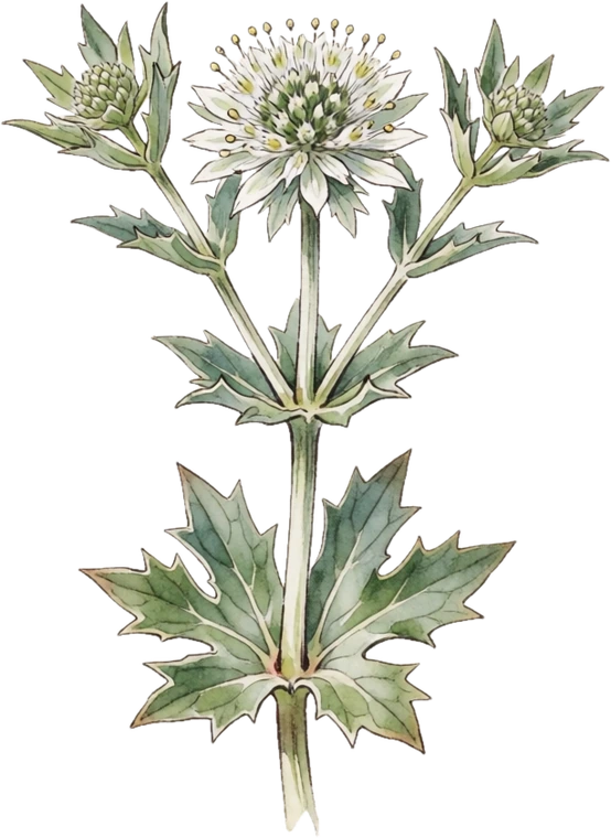 Botanical illustration of Rattlesnake Master
