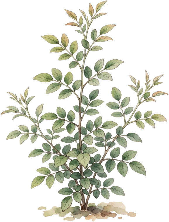 Botanical illustration of Siberian Pea Shrub