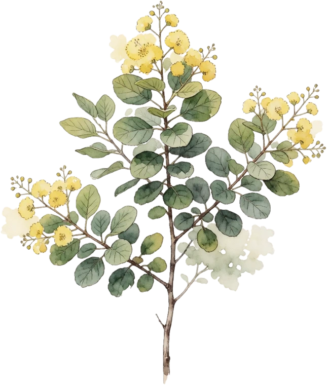 Botanical illustration of Smokebush