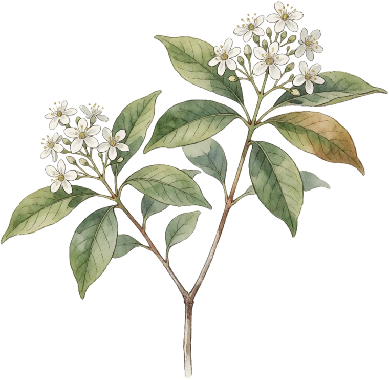 Botanical illustration of Sourwood
