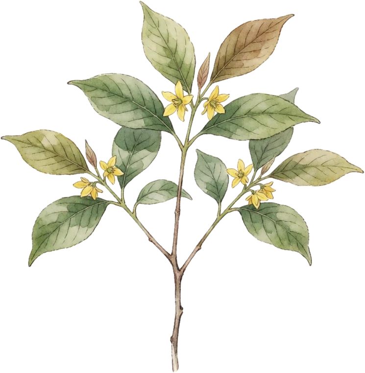 Botanical illustration of Spicebush