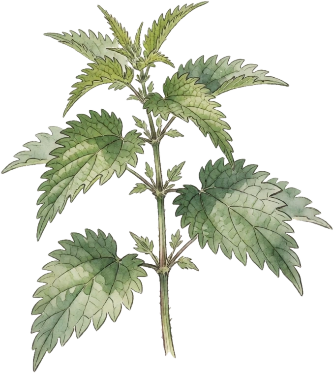 Botanical illustration of Stinging Nettle
