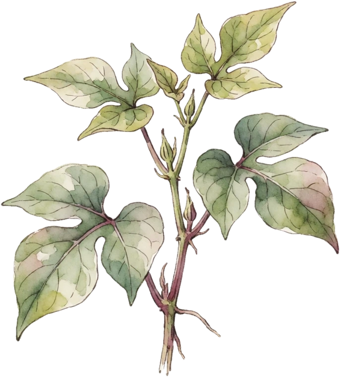 Botanical illustration of Sweet Potato