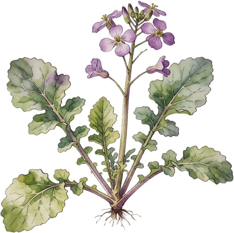 Botanical illustration of Turnip