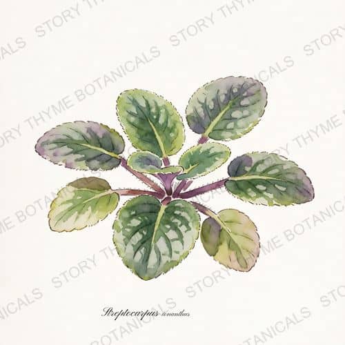 African Violet — a print from the Plant Library collection
