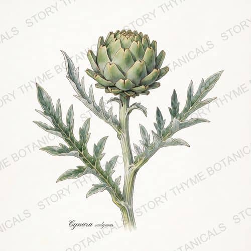 Globe Artichoke — a print from the Plant Library collection