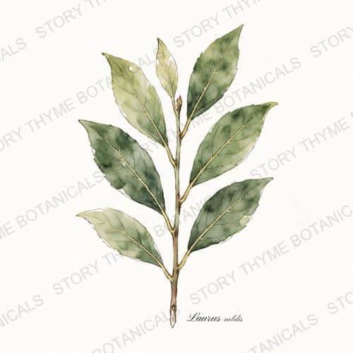 Bay Laurel — a print from the Plant Library collection