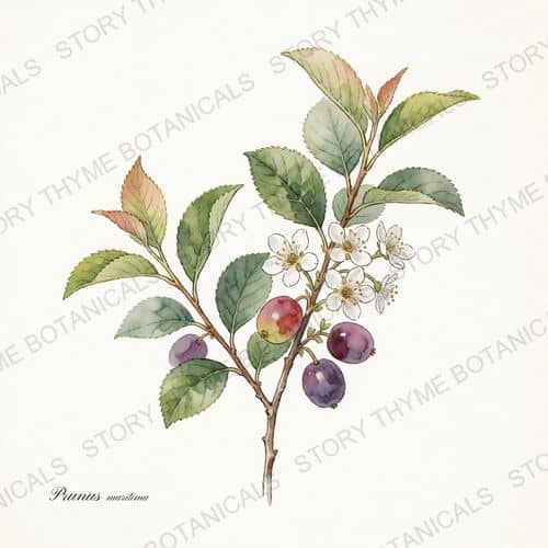 Beach Plum — a print from the Plant Library collection
