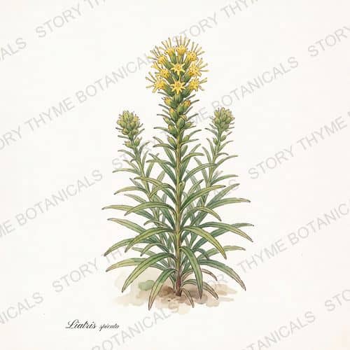 Blazing Star (Liatris) — a print from the Plant Library collection