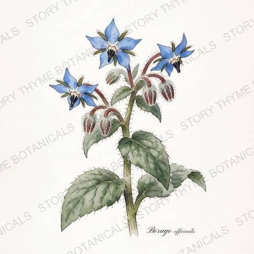 Borage — a print from the Plant Library collection