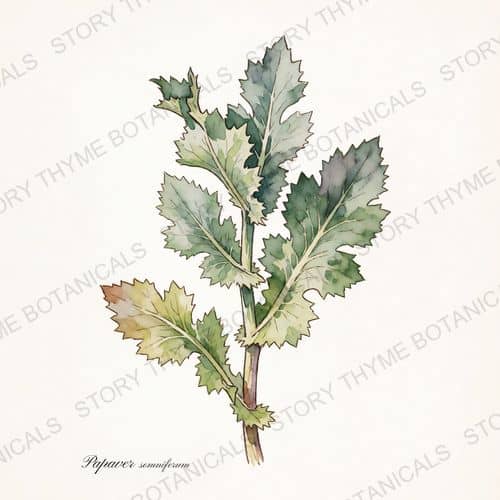 Breadseed Poppy — a print from the Plant Library collection