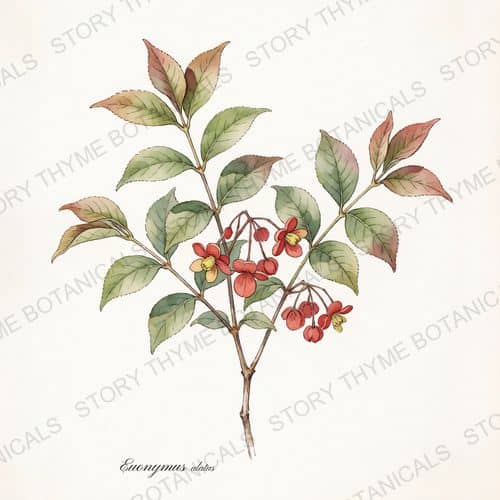 Burning Bush — a print from the Plant Library collection