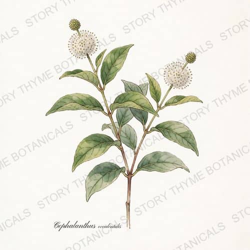 Buttonbush — a print from the Plant Library collection