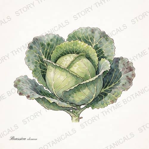 Cabbage — a print from the Plant Library collection