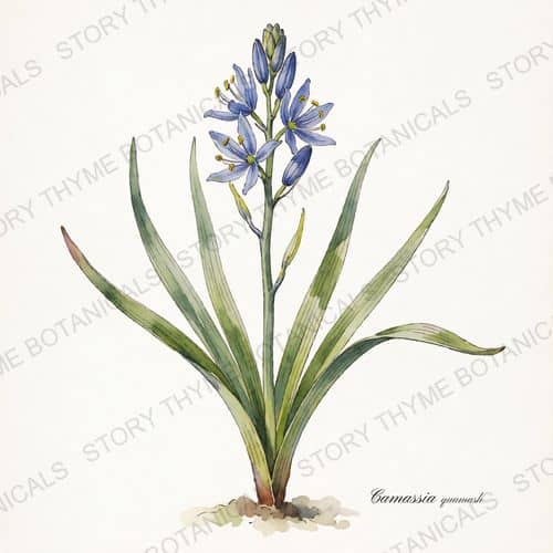 Camas — a print from the Plant Library collection