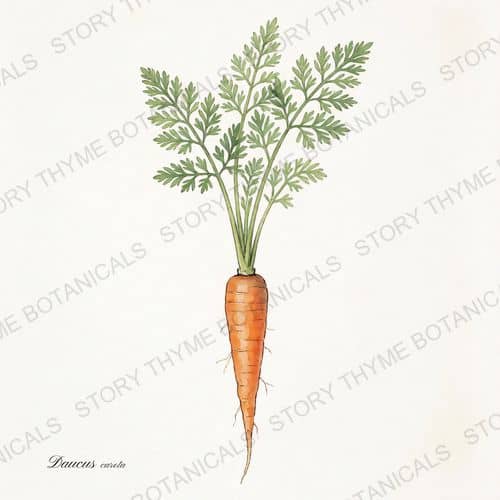 Carrot — a print from the Plant Library collection