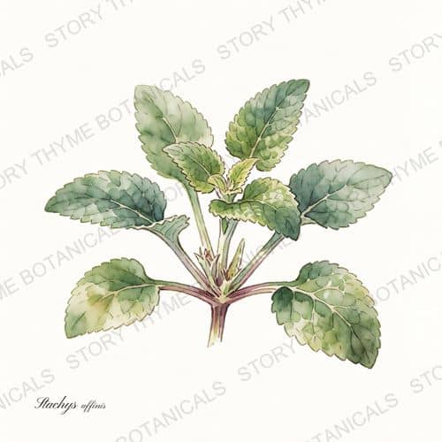 Chinese Artichoke (Crosne) — a print from the Plant Library collection