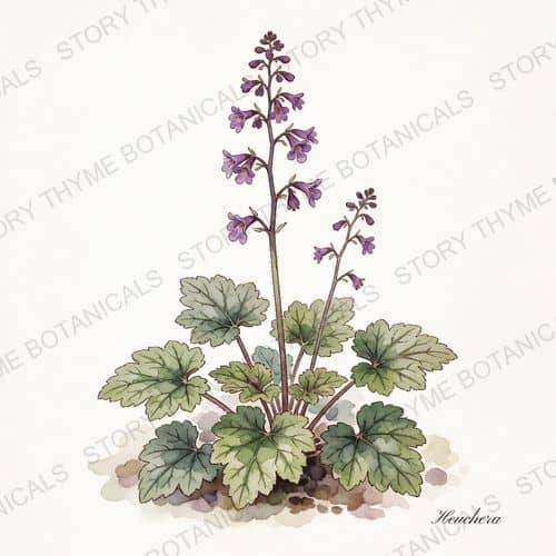 Coral Bells (Heuchera) — a print from the Plant Library collection