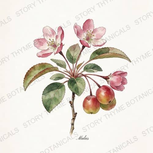 Flowering Crabapple — a print from the Plant Library collection