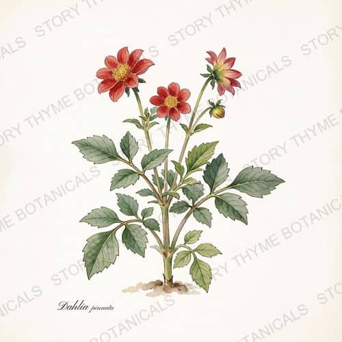 Dahlia — a print from the Plant Library collection