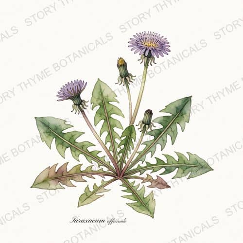 Dandelion (Cultivated) — a print from the Plant Library collection