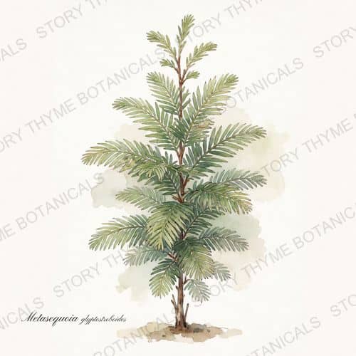 Dawn Redwood — a print from the Plant Library collection