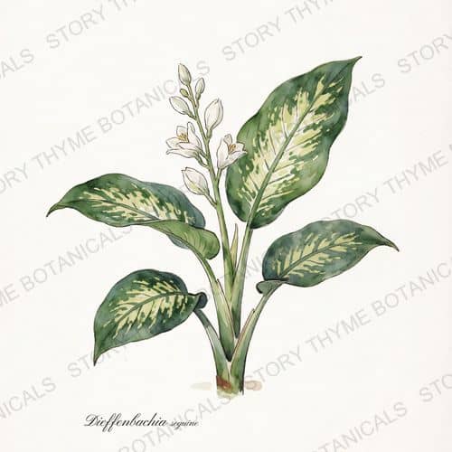 Dieffenbachia (Dumb Cane) — a print from the Plant Library collection
