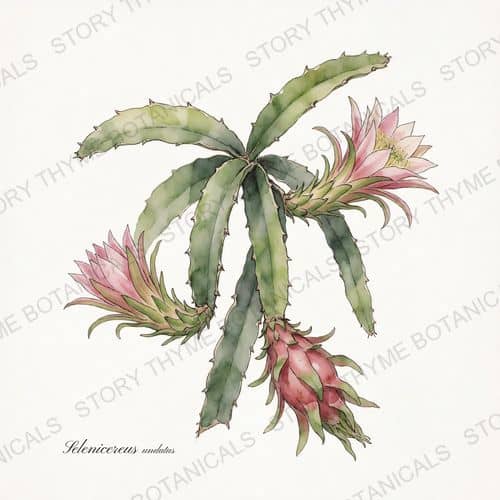 Dragon Fruit (Pitaya) — a print from the Plant Library collection