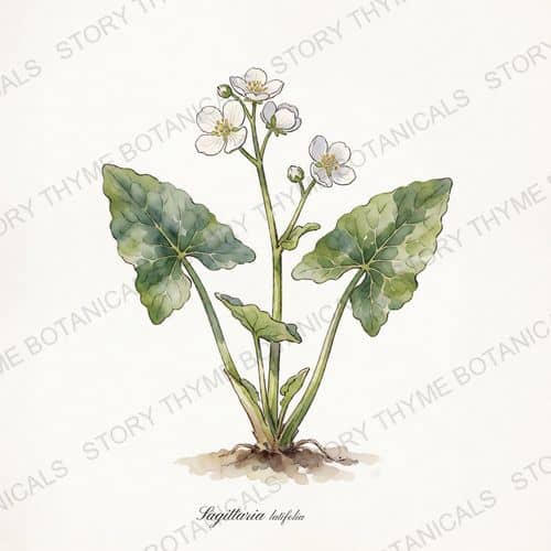 Duck Potato (Wapato) — a print from the Plant Library collection