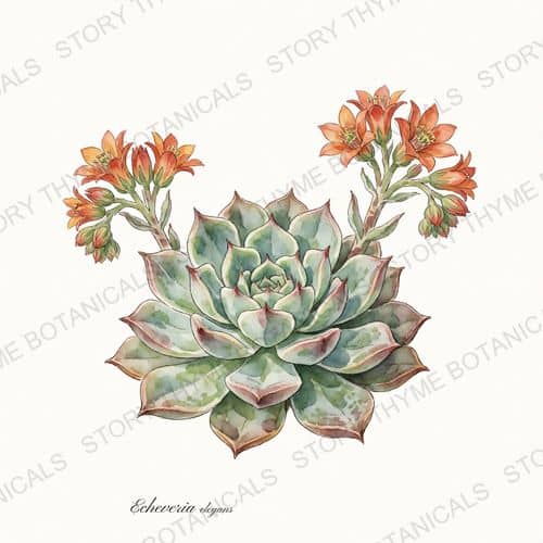 Echeveria — a print from the Plant Library collection