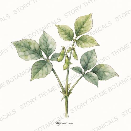Edamame (Soybean) — a print from the Plant Library collection