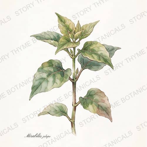 Four O'Clock (Marvel of Peru) — a print from the Plant Library collection