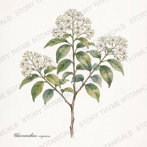 Fringe Tree — a print from the Plant Library collection