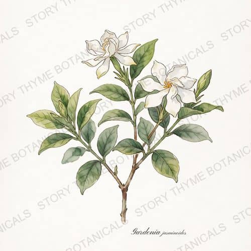 Gardenia — a print from the Plant Library collection