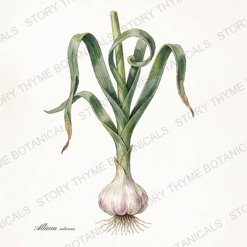 Garlic — a print from the Plant Library collection