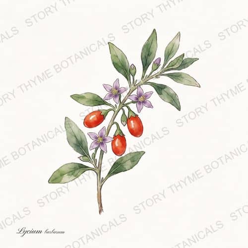 Goji Berry — a print from the Plant Library collection
