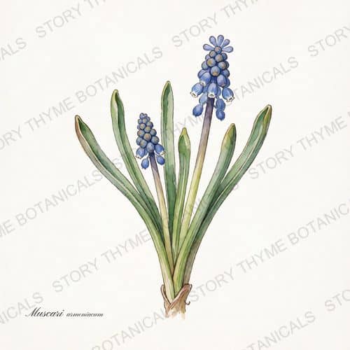 Grape Hyacinth — a print from the Plant Library collection