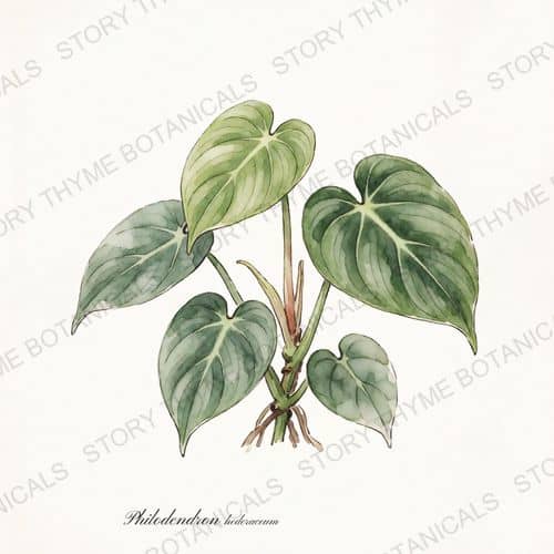 Heartleaf Philodendron — a print from the Plant Library collection