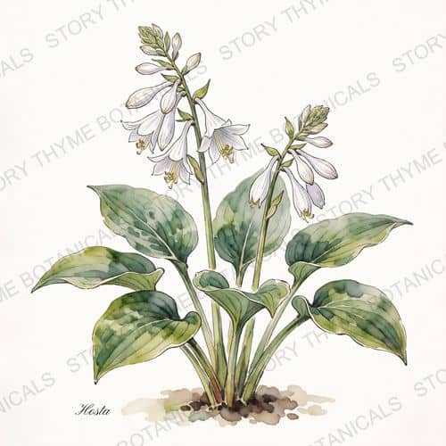 Hosta — a print from the Plant Library collection