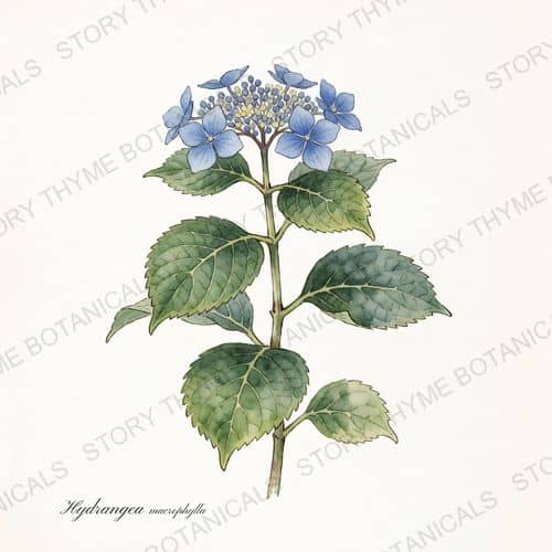 Hydrangea — a print from the Plant Library collection