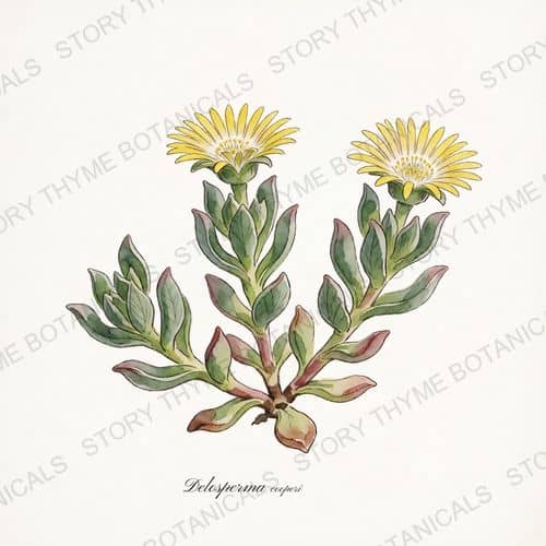 Hardy Ice Plant — a print from the Plant Library collection