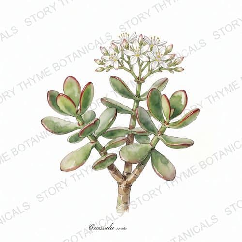 Jade Plant — a print from the Plant Library collection