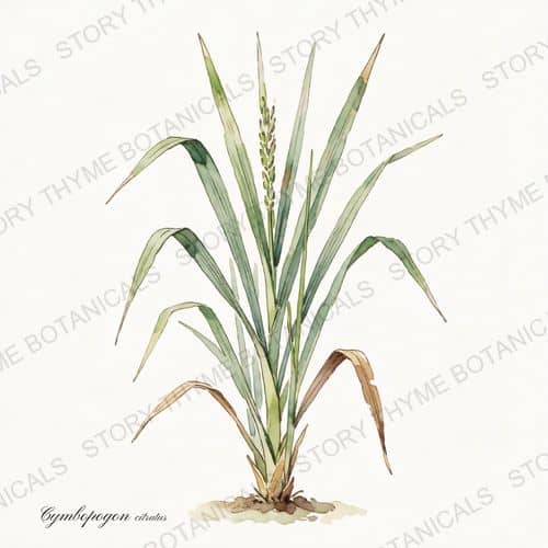 Lemongrass — a print from the Plant Library collection